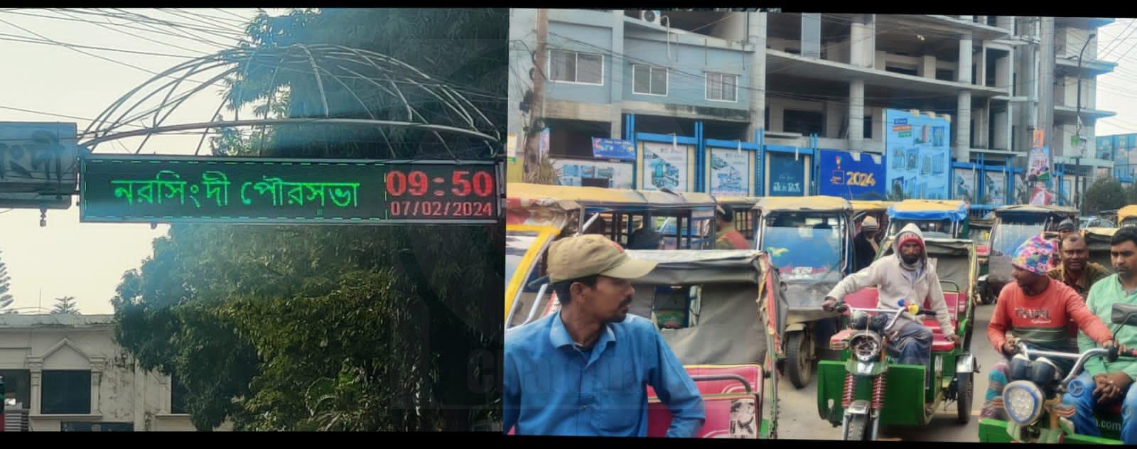 নরসিংদীতে চাঁদা বন্ধ হওয়ায় অটোচালকদের মাঝে স্বস্তির নিঃশ্বাস