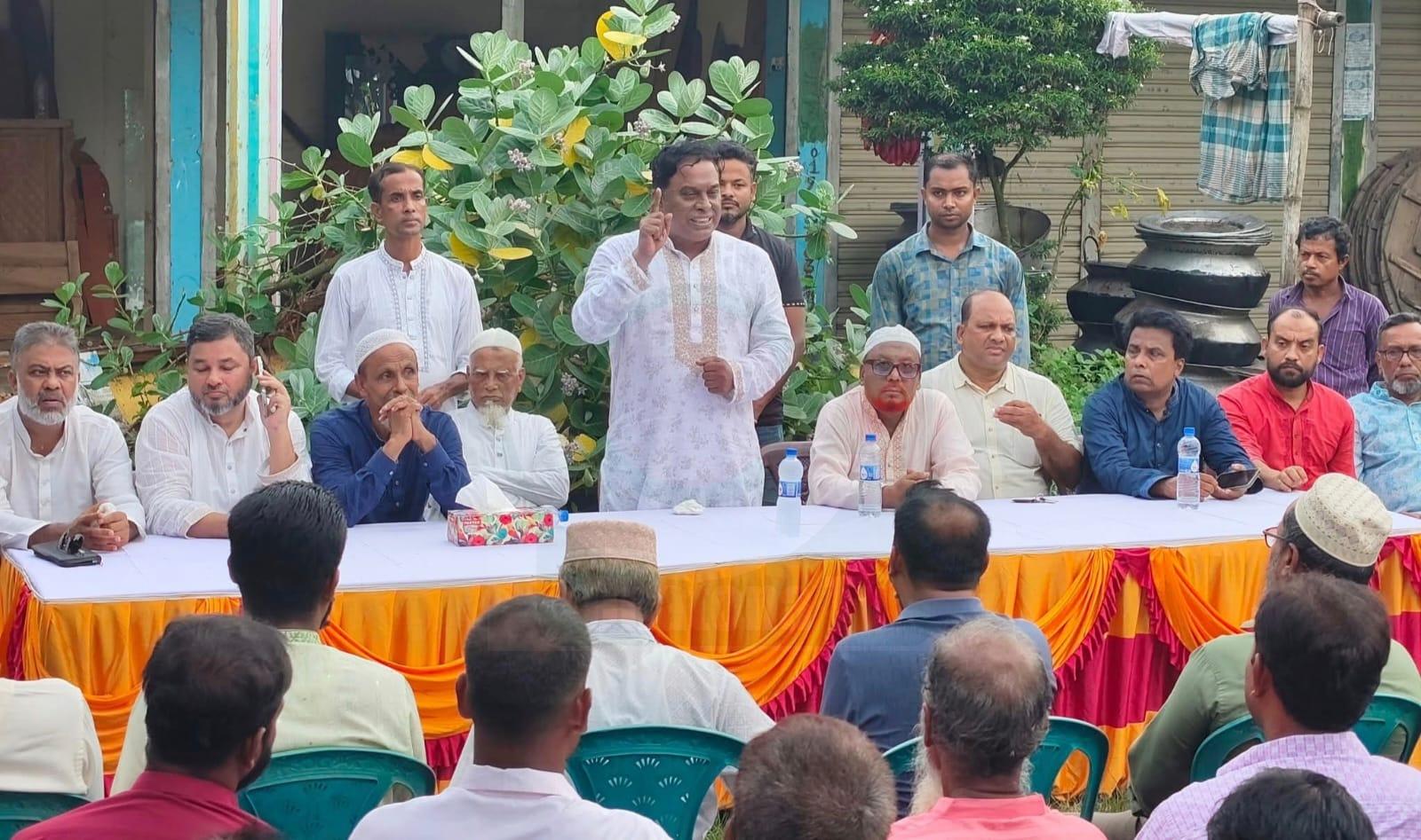 নরসিংদী – ৩ আসনে বিএনপির এমপি প্রার্থী মনজুর এলাহীর গণসংযোগ